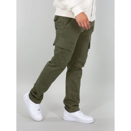 Alpha Industries Heren Agent Slim Cargo Pants in Olijfgroen