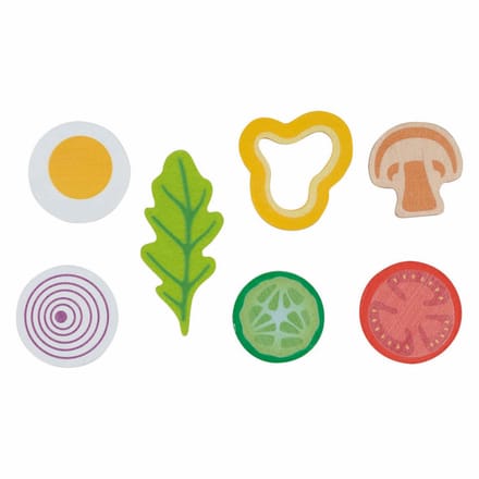 GOKI Speelgoedeten - Salade Set Vitalbowl - 24 Delen - 3 Jaar