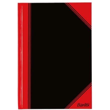 Bantex 100302831, Monochromatisch, Zwart, Rood, A4, 96 vel, 70 g/m², Paperback
