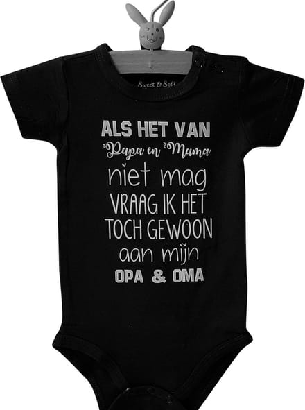 romper oma opa vraag zwart kort