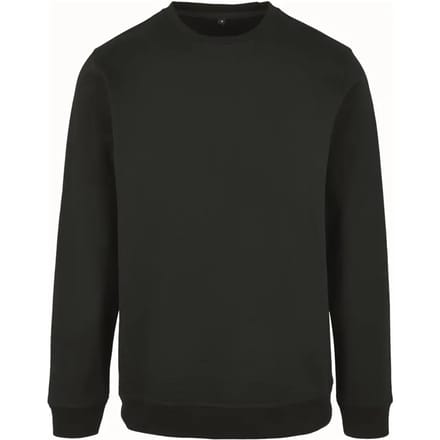 Basic Crewneck Sweater met ronde hals Black - S