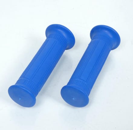 Paire de poignées bleu Lusito mini Targa route pour mobylette cyclomoteur MBK