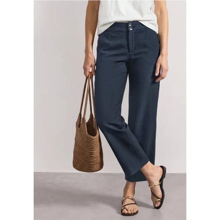 High Waist Jerseybroek met casual pasvorm