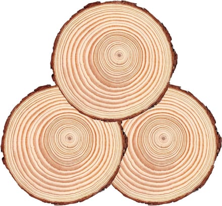 Houten Tuinstapstenen - Tuinpad Stenen - Decoratieve Looppaden - Antislip Ontwerp - 18-20 cm Diameter - Bruin
