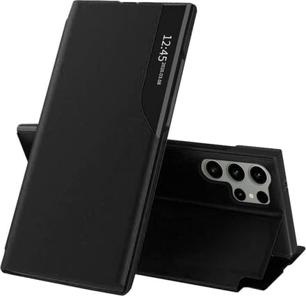 Hoesje geschikt voor Samsung Galaxy S25 Ultra - Techsuit eFold Book Case - Zwart