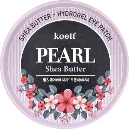 Koelf oogpatches van parelmoer-sheaboter-hydrogel, 60 stuks black