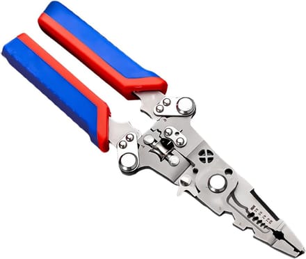 Draadstripgereedschap - Striptang Tester - Elektra Werk - 9-in-1 Multifunctioneel - 24 x 5.2 cm - Zilver