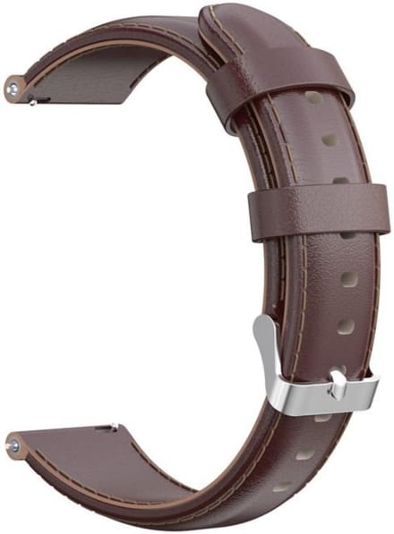 KELERINO. Leren bandje geschikt voor Samsung Galaxy Active / 42 MM - Bruin