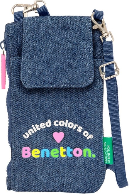 Portemonnee Benetton Denim Zak voor mobiel Blauw