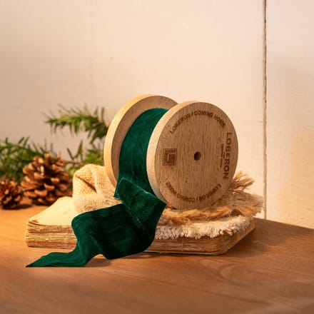 LOBERON Fluwelen lint Phaedra donkergroen
