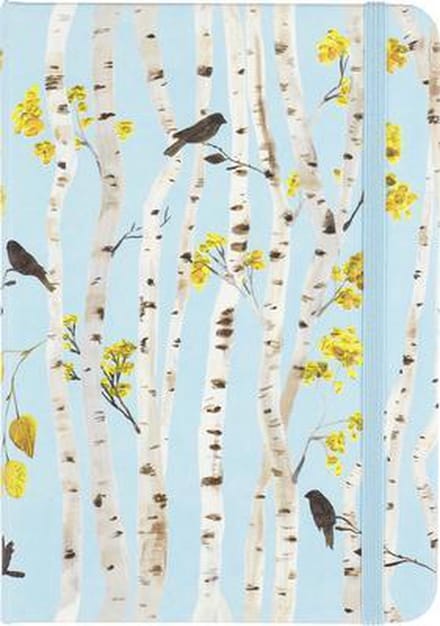 Peter Pauper compacte notitieboek - Birch Woods - met elastieksluiting - 13x18 cm
