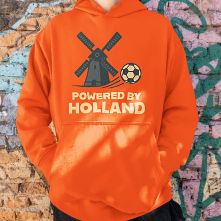 Oranje WK-EK Hoodie Powered By Holland S