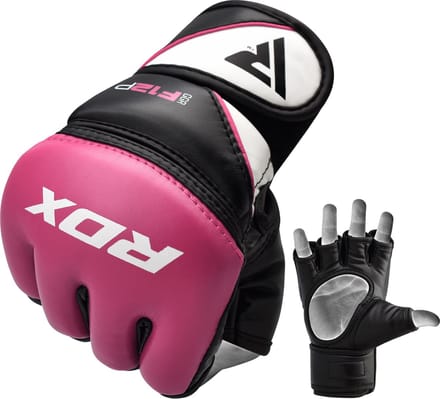 RDX Sports Grappling Gloves Model GGRF-12 Roze L