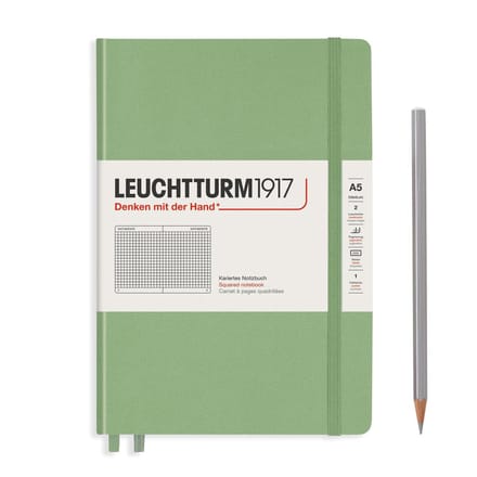 Leuchtturm1917 A5 Medium Notitieboek Squared / Geruit Sage