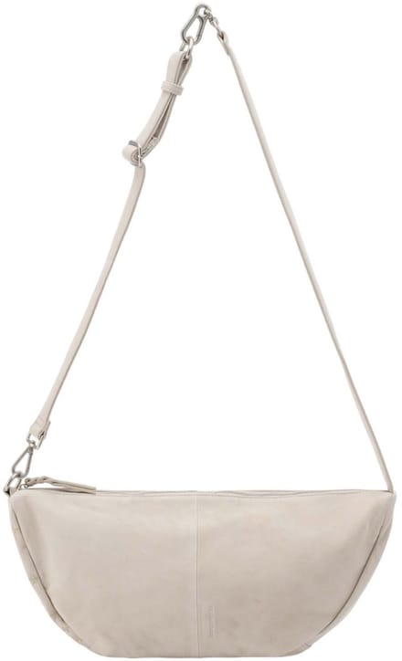 FREDsBRUDER Leren schoudertas Counting Stars Big Crossbag Beige crème