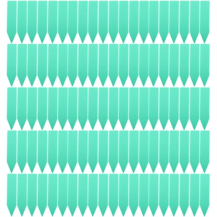 100 stuks Plastic Bloem Plant Zaad Naam Staak Label Marker blue