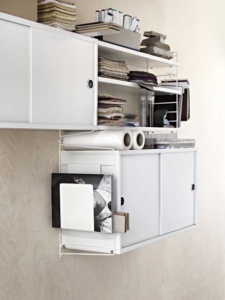String Furniture - Rek wandladder - 75 x 20 cm - afzonderlijk - wit