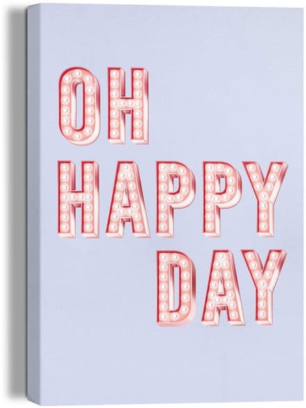 Schilderij Happy Day - 30 x 20 - Canvas - REINDERS