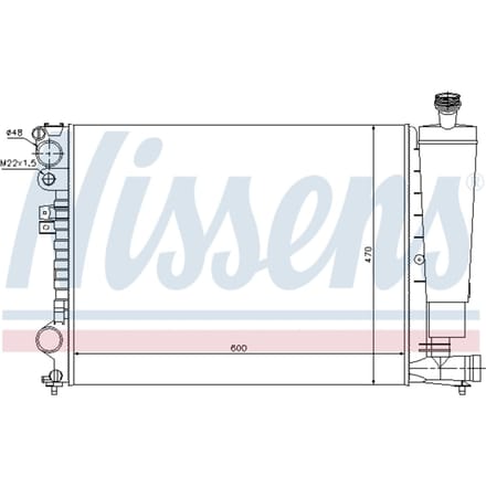 Radiator, motorkoeling NISSENS 61396