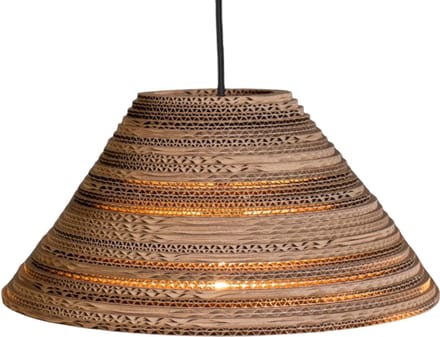 Kartonnen liempde lamp - Maat L - Diameter 40 of 49 cm | E27 - Kartent