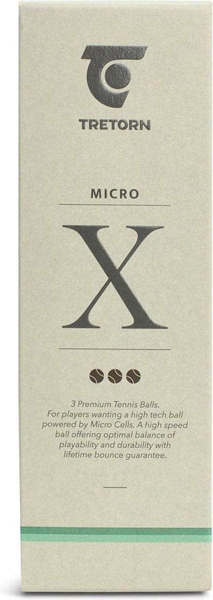 Tretorn Micro X - Tennisballen - 3 stuks - Geel