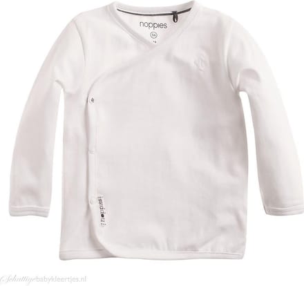 Noppies Unisex T-shirt - Wit - Maat 62