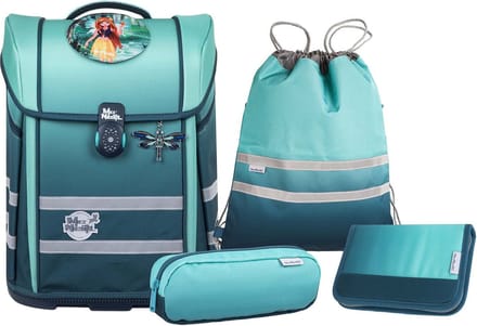 McNeill Schooltas Ergo Perfecto Schoolbag Set 5-delig Gradient Blue Lagoon Turquoise