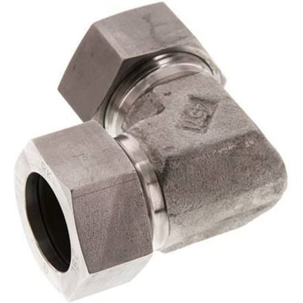 28L RVS Elbow 90deg Snijring 160 Bar DIN 2353 - FL2E-C-ST-28-L
