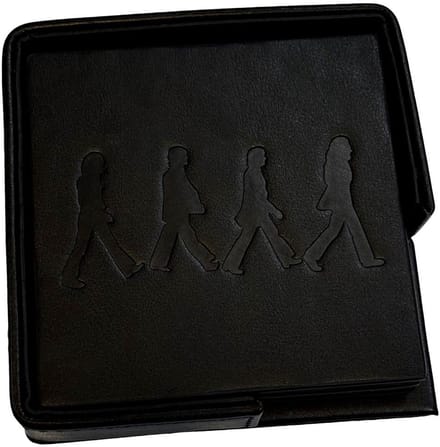 The Beatles - Abbey Road Onderzetter Set - Zwart
