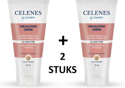 Celenes by Sweden Cloudberry Gebarsten Hielcrème - 75ml x 2 stuks - Alle Huidtypes