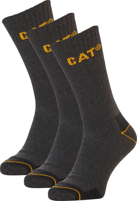 CAT Werksokken Heren Caterpillar Grijs - 3 paar - Maat 46-50