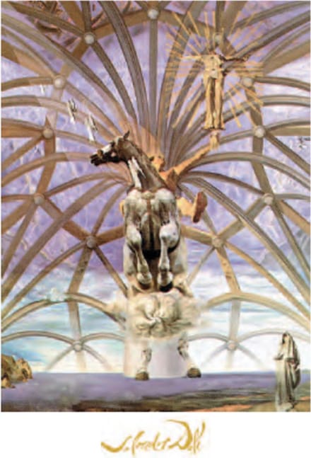 Salvador Dalì - Santiago El Grande - Kunstposter - 60x80 cm