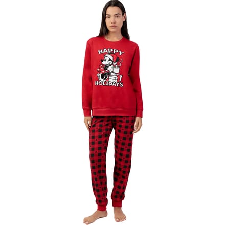 Setjes Admas Pyjama broek top lange mouwen Mouse Vakantie Disney