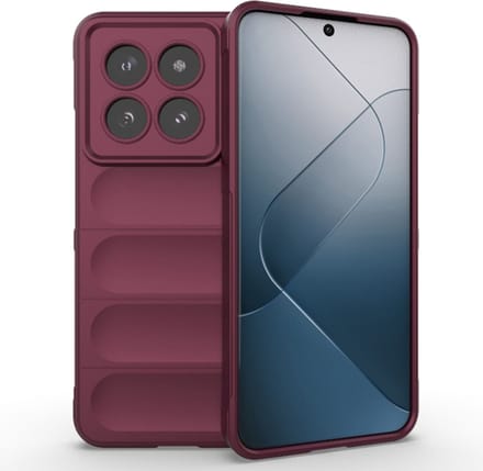 Hoesje geschikt voor Xiaomi 14 Pro - Techsuit Magic Shield Silicone Back Cover - Bordeaux