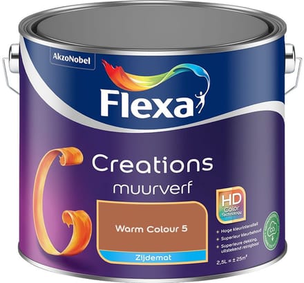 Flexa - Creations Muurverf Zijdemat - Warm Colour 5 - Mengverf - 2,5 L