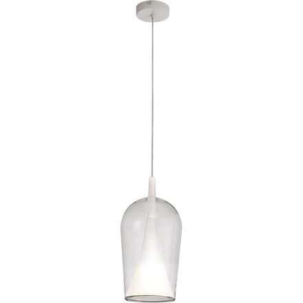 Mantra Iluminación Hanglamp Elsa, 1-lamp, Ø 17 cm, glas, transparant