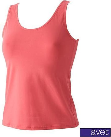 Avet Dames hemd microfiber 7591 - Polyamide dames onderhemd - Naadloos Singlet - Rood / M