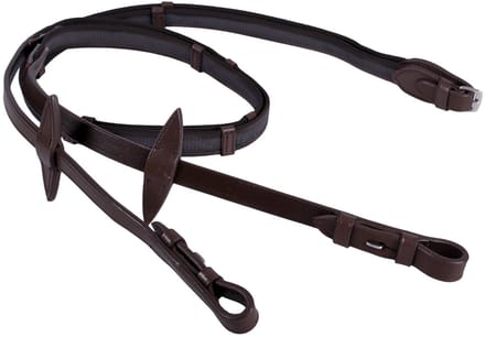 QHP Teugel Antislip met stops - Brown - Full