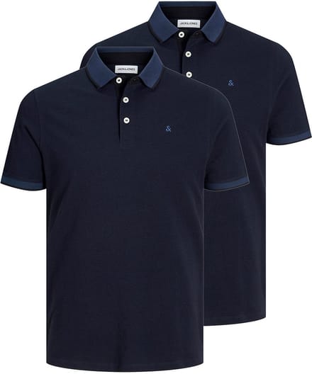 Jack & Jones Heren poloshirt 2 pack Paulos - Slim Fit
