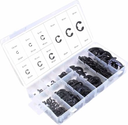 borgring set - 300 dlg - buitenwerks assortiment - e clips - asta