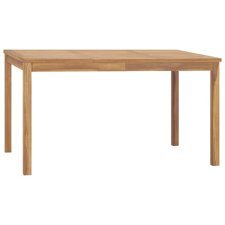 vidaXL - Tuintafel - 140x80x77 - cm - massief - teakhout