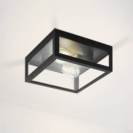 EGLO Amezola Plafond- en Wandlamp - E27 - 29 cm - Zwart