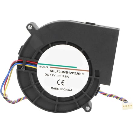 12V 3.8A 190CFM Centrifugaalventilator Dubbel Kogelgelagerde Luchtblazer Ventilator BBQ Accessoire black