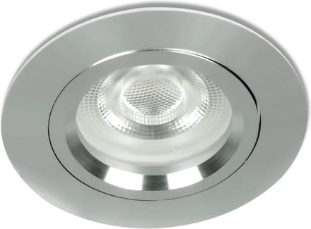 LED Mini inbouwspot Diecho -Rond Chrome -Warm Wit -Dimbaar -3.6W -Star Trading LED
