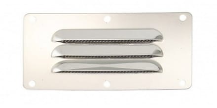 BREG Ventilatierooster RVS - 127 x 66 mm