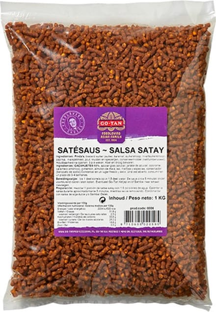 Go-Tan - Satésaus (Korrels) - 1kg