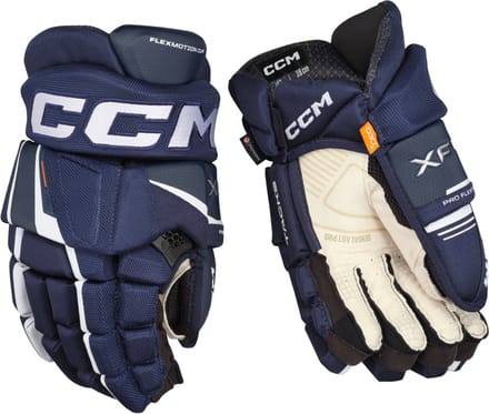 CCM - Tacks XF Pro - IJshockeyhandschoenen - Kinderen - Blauw - Wit - 12