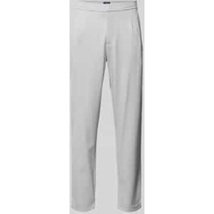 Regular fit stoffen broek met achterzakken