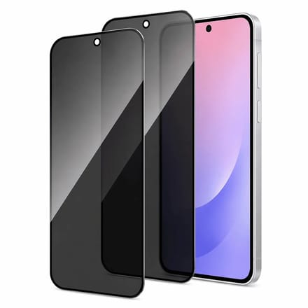 Screenprotector Privacy - Gehard Glas 9H Geschikt voor Samsung Galaxy A57 – Anti-kras - 2-Pack Tempered Glas