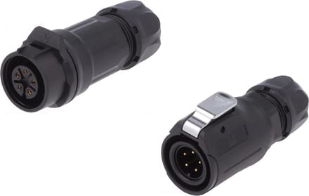 400V kabelverbinder - Male + Female - 5-aderig - IP67